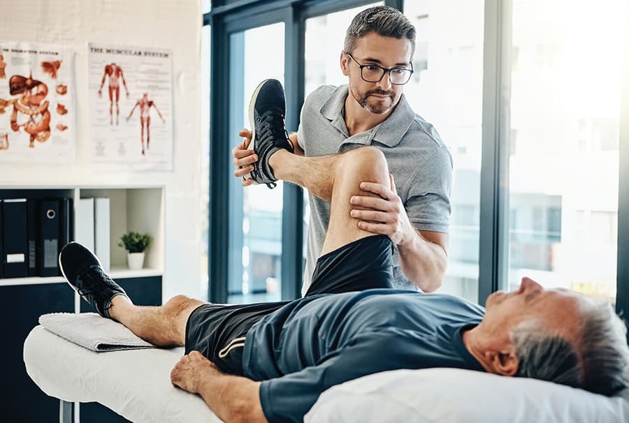 Knee therapy and rehabilitation